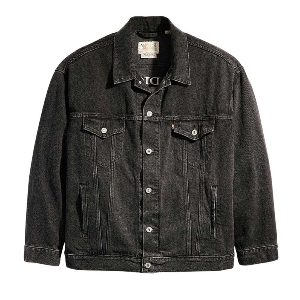 Levis Mens Liberation Denim Trucker Jacket / Black